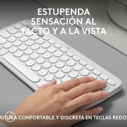 Logitech Pebble Keys 2 K380s Teclado Bt Multi-device Blanco