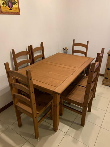 Mesa De Madera + Sillas 