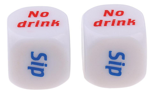 2 Peças Criativas De Jogo De Decisão Para Beber Dados De