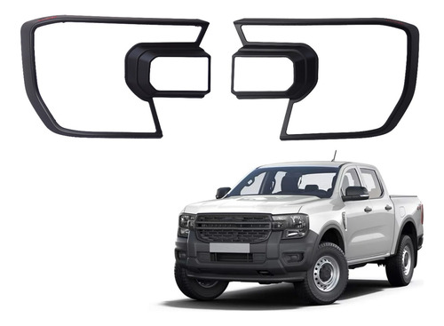 Bisel Negro Óptico Delantero Compatible Ford Ranger Xl 2024