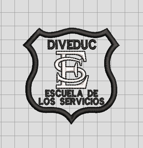 Escarapela Escuela De Los Servicios (escserv) Parche Bordado