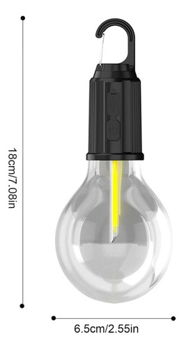 Kit 4 Lampadas Portatil Recarregavel Usb Camping Com Suporte