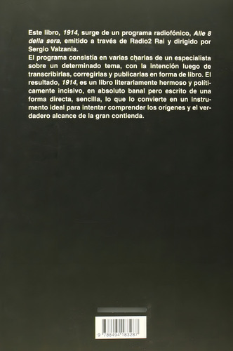 1914 (ensayo), De Luciano Canfora. Editorial El Viejo Topo En Español