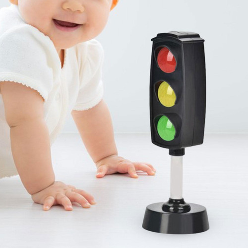 Mini Semáforo, Juguete De Simulación Montessori Negro