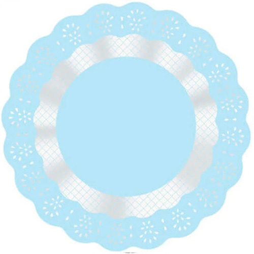 Fundo  Para Doces Redondo Azul 9cm - 100 Unidades - Cromus 