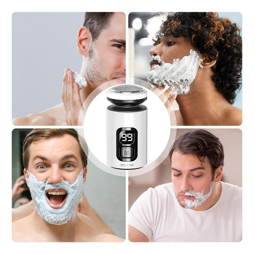 Mini Afeitadora Eléctrica Recortadora De Barba Impermeable C