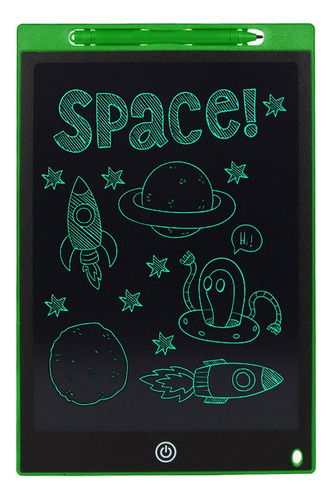 Pizaron Magico Lcd P/ Dibujo Y Escritura 9 Pulgadas Color Verde