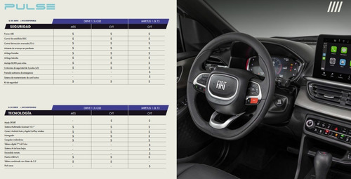 Imagen 10 de 25 de Fiat Pulse 1.3 Drive Gse Cvt At7 Automatico 0km Stock #frete