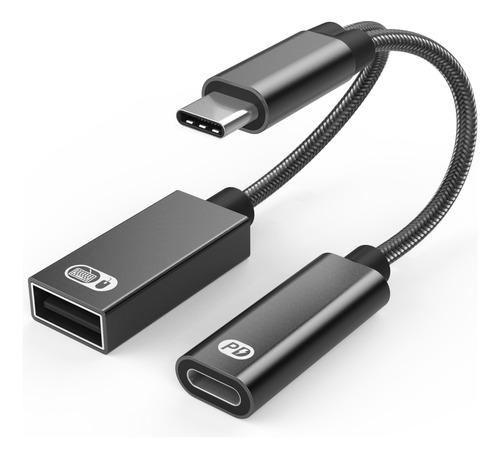 Adaptador Otg, Cable Usb Tipo C, 60 W, Pd, Carga Rápida, Dis