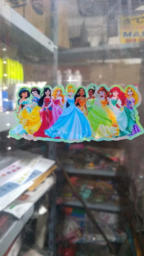 Sticker/calco Princesas A4 Resistente Al Agua