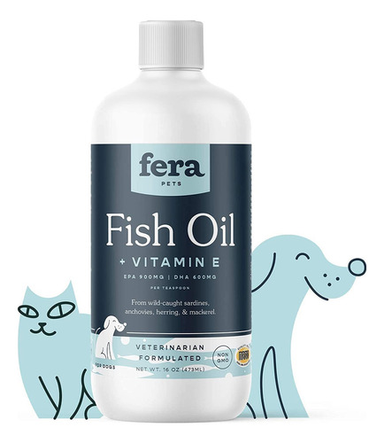 Aceite De Pescado Para Perros Y Gatos Dha Epa Y Omega-3