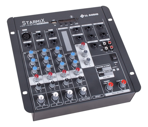 Mesa De Som Ll Starmix Efeito Usfx402r Bt Usb Bluetooth