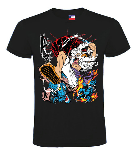 Poleras One Piece - Luffy  Estampado Dtf Niños