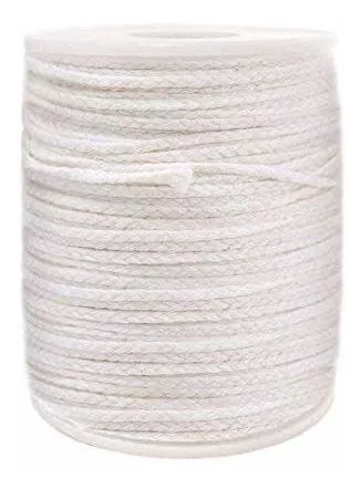 Teemico 400 Feet 24 Ply Braided Wick Candle Wick Spool for Candle DIY and  Candle Making