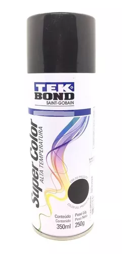 Pintura aerosol metalica TEK BOND negro 