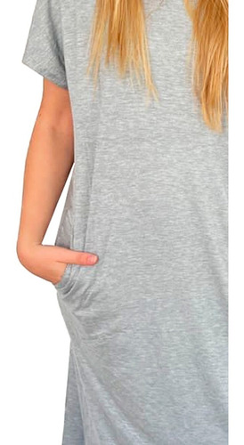 Imagen 4 de 10 de Vestido Basic Gris
