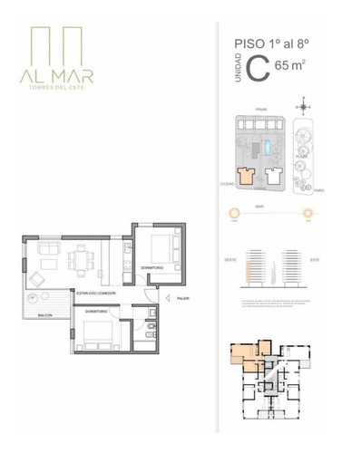 Imagen 20 de 20 de Venta Departamento 2 Dormitorios Frente Al Mar Monte Hermoso. Torres Al Mar.
