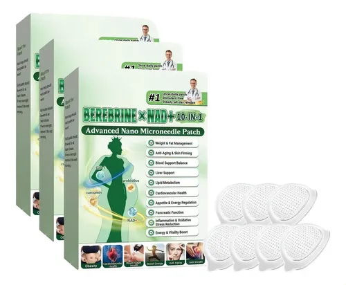 モリンガBERBERINE✖️NAD+10-IN-1 3セット Z Patch De Microagulhas Berberine Nad+ Moringa 10 Em 1 Z
