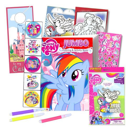 My Little Pony Libro Para Colorear Con Juego Take-n-play, L.