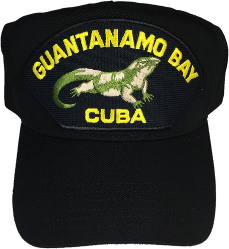 Guantánamo Bay Cuba Con Sombrero De Iguana, Negro - Negocio 