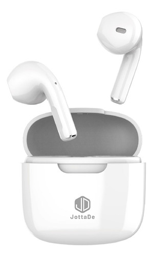 Auricular Inalámbrico Jd Air Free In Ear Bluetooth Manos Libres Táctil Color Blanco