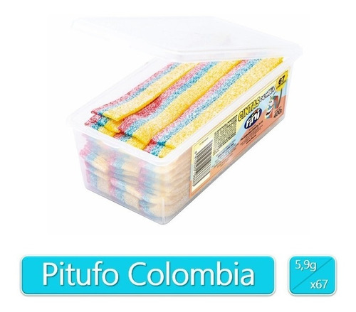 Goma Cinta Pitufo Colombia X 72 Uds