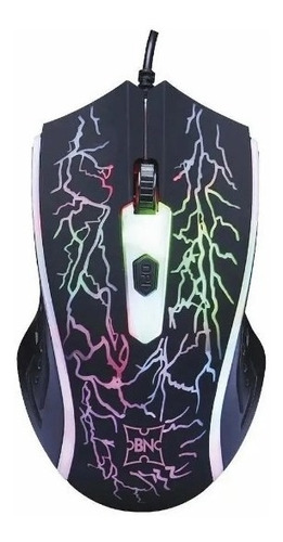 Mouse Gamer Big Ninjas Mo-304 Óptico 7 Colores 1600 Dpi