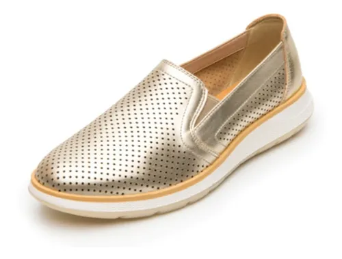 Zapato Flexi Casual Para Dama Modelo 119302 Oro