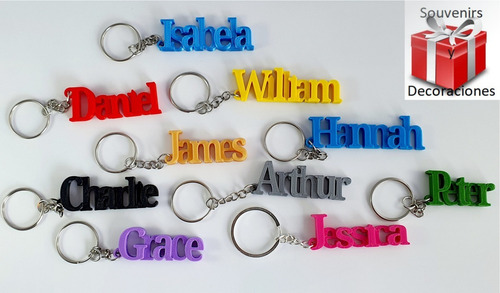 Imagen 5 de 10 de Llaveros Personalizados Con Nombre - Los Mas Lindos