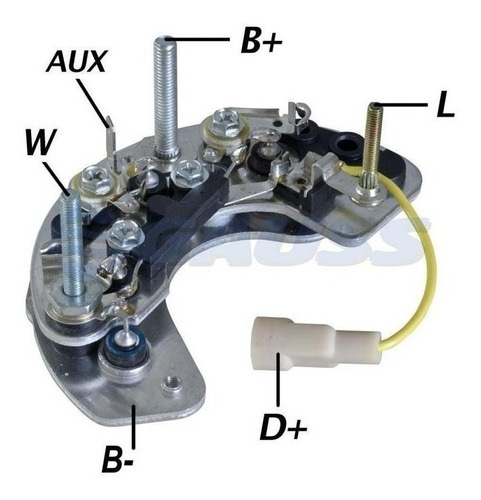 Plaqueta Alternador Ford Fiesta M.marelli C/torn