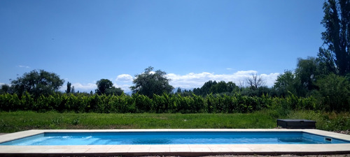 Alq. Temporal Cabaña V. Panorámica Viñedos Piscina Mendoza