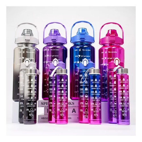 Gradient 2 Piece Sports Bottle Set Portátil