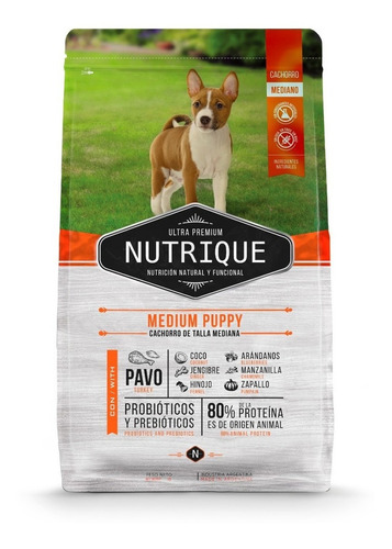 Nutrique Medium Puppy 12 Kg Perro Mediano Envío Gratis Nuska
