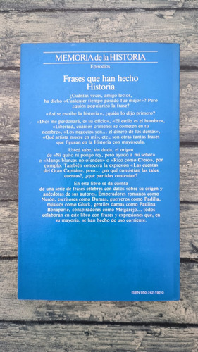 Frases Que Han Hecho Historia - Carlos Fisas (Usado)