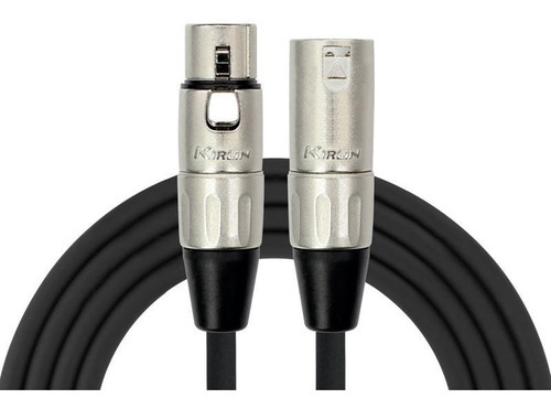 Cable XLR de 1  a 1  Kirlin MPC-480PB/BK negro de 3m