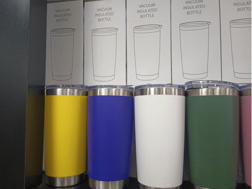 Vasos De Acero Con Tapa Plástica Tipo Yeti 