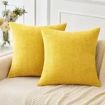 Comprar ''fundas De Cojín Chenille Suaves 18x18 Para Sofá Sala De Es