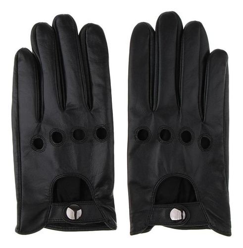 Men's Soft Black Leather Gloves For Driving Gloves