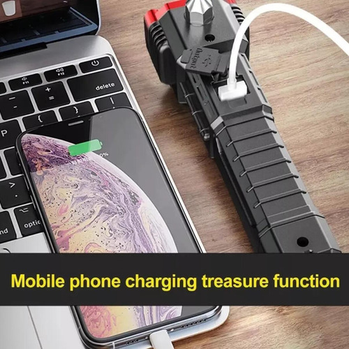 Linterna Táctica Recargable 4 En 1 Con Usb