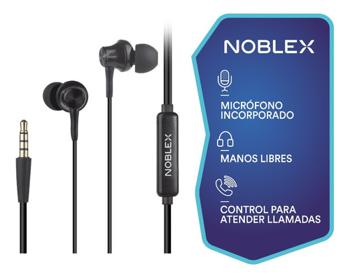 Auricular In Ear Noblex Hp05 Con Cable Micrófono