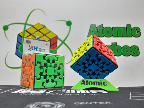 Cubo Rubik Kungfu Gear 3x3x3 Base Negra Con Tiles