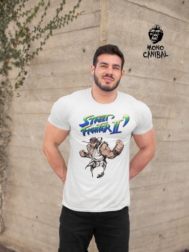 Camiseta Gamer Video Juego Street Fighter 2 R2 Unisex