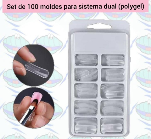 Imagen 2 de 2 de Sistema Dual Para Uñas Set 100 Tips Dual System