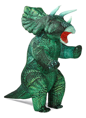 Disfraz Inflable De Dinosaurio De Triceratops Para Adultos