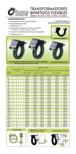 Transformador Bipartido Flex 5-400a Sal 5v Autoalimentado