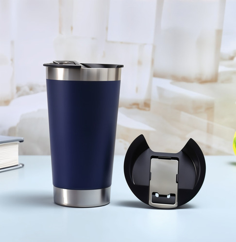 Copo Térmico Inox Para Café Chá Cerveja Chopp Com Tampa
