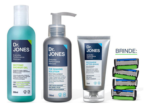 Combo Barba Bem Cuidada (4 Itens): The Razor 6 (4 Unidades)