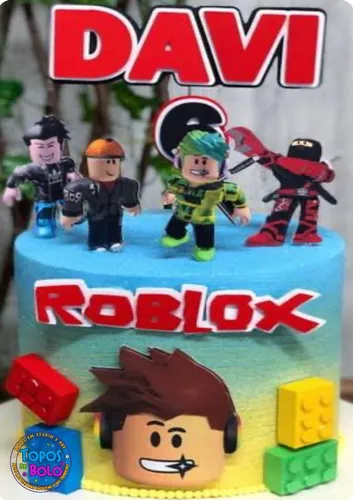 ARQUIVO de Corte Topo de Bolo Roblox 02 - Topo Arte sua loja de arquivos de  corte silhouette