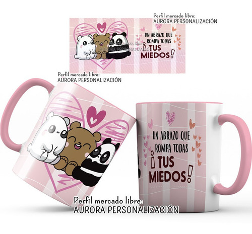 Mug  Oreja Rosada Taza Amor San Valentin Regalo Pareja 21