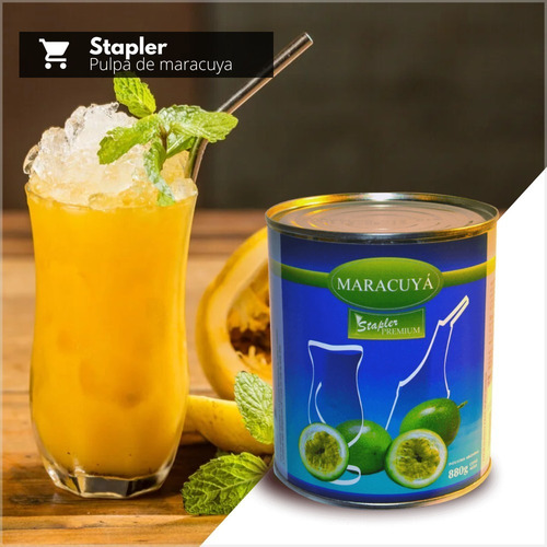 Imagen 5 de 10 de Combo Cocteleria Stapler Frutilla Maracauya Anana Durazno 4u
